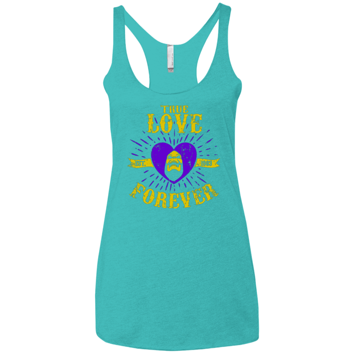 T-Shirts Tahiti Blue / X-Small True Love Forever Masters Women's Triblend Racerback Tank