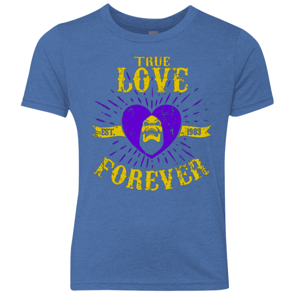 T-Shirts Vintage Royal / YXS True Love Forever Masters Youth Triblend T-Shirt