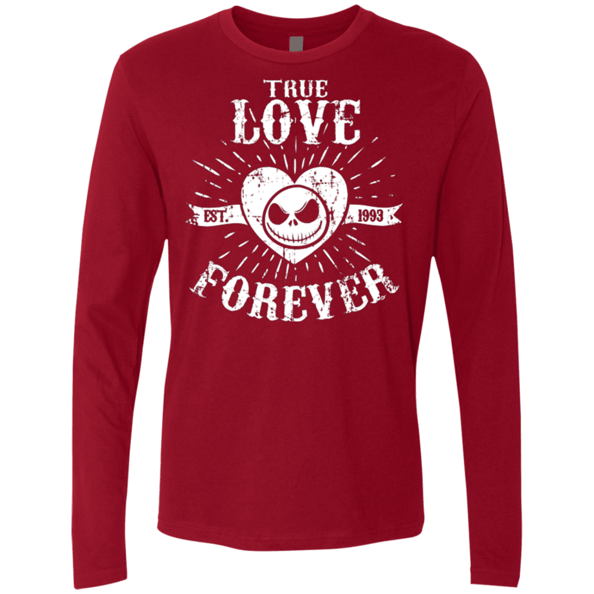 T-Shirts Cardinal / Small True Love Forever Nightmare Men's Premium Long Sleeve