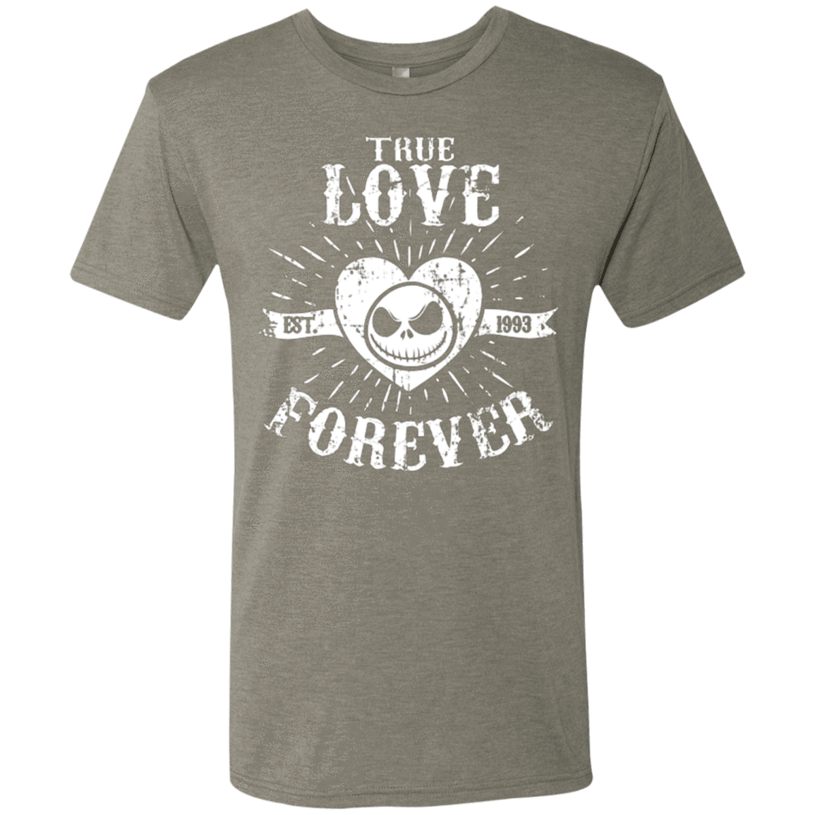 T-Shirts Venetian Grey / Small True Love Forever Nightmare Men's Triblend T-Shirt