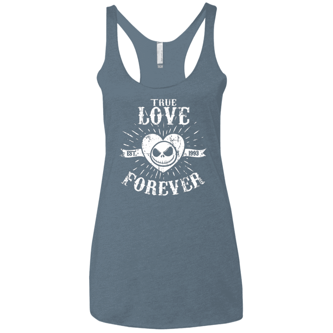 T-Shirts Indigo / X-Small True Love Forever Nightmare Women's Triblend Racerback Tank