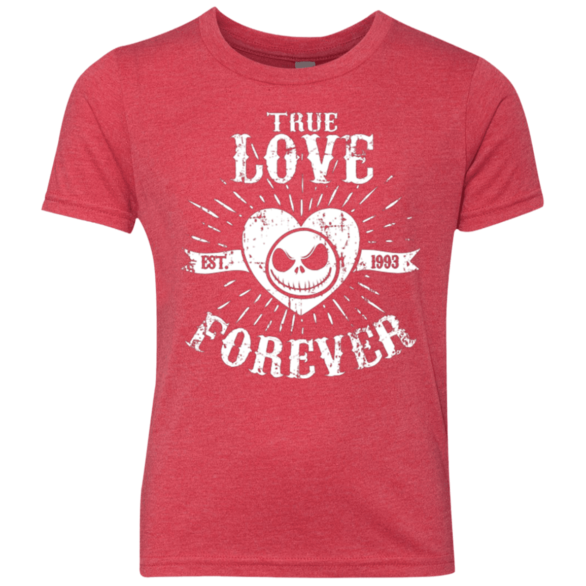 T-Shirts Vintage Red / YXS True Love Forever Nightmare Youth Triblend T-Shirt
