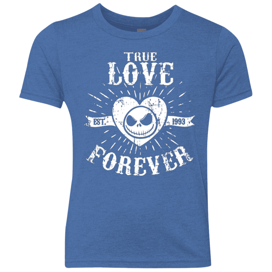 T-Shirts Vintage Royal / YXS True Love Forever Nightmare Youth Triblend T-Shirt