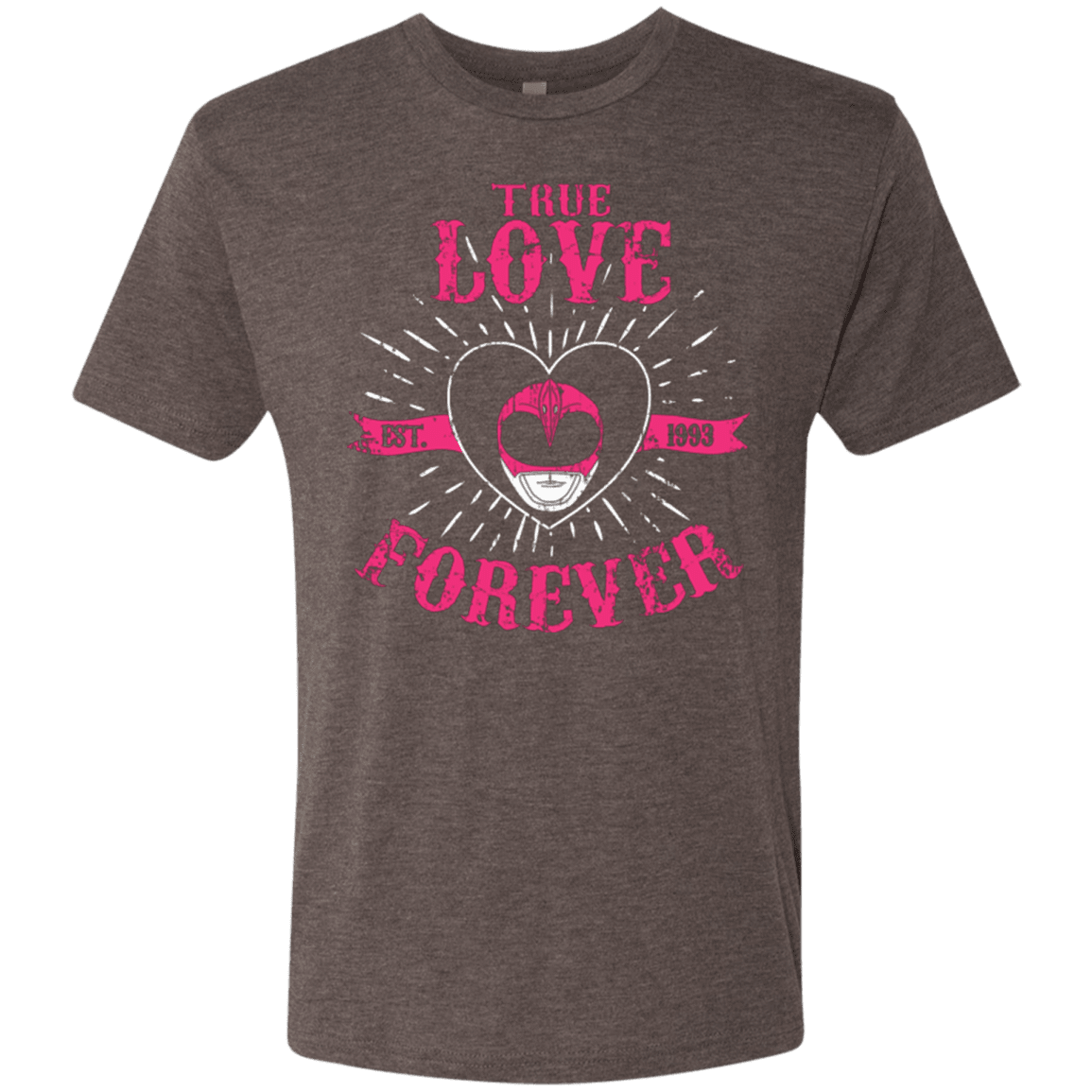 T-Shirts Macchiato / Small True Love Forever Pink Men's Triblend T-Shirt