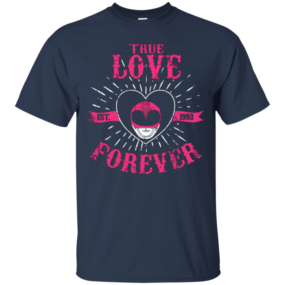 T-Shirts Navy / Small True Love Forever Pink T-Shirt