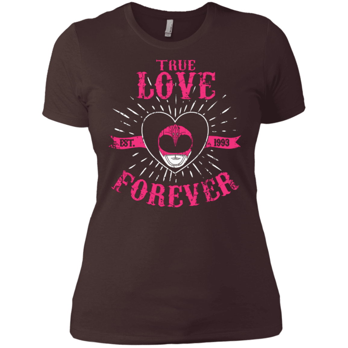 T-Shirts Dark Chocolate / X-Small True Love Forever Pink Women's Premium T-Shirt