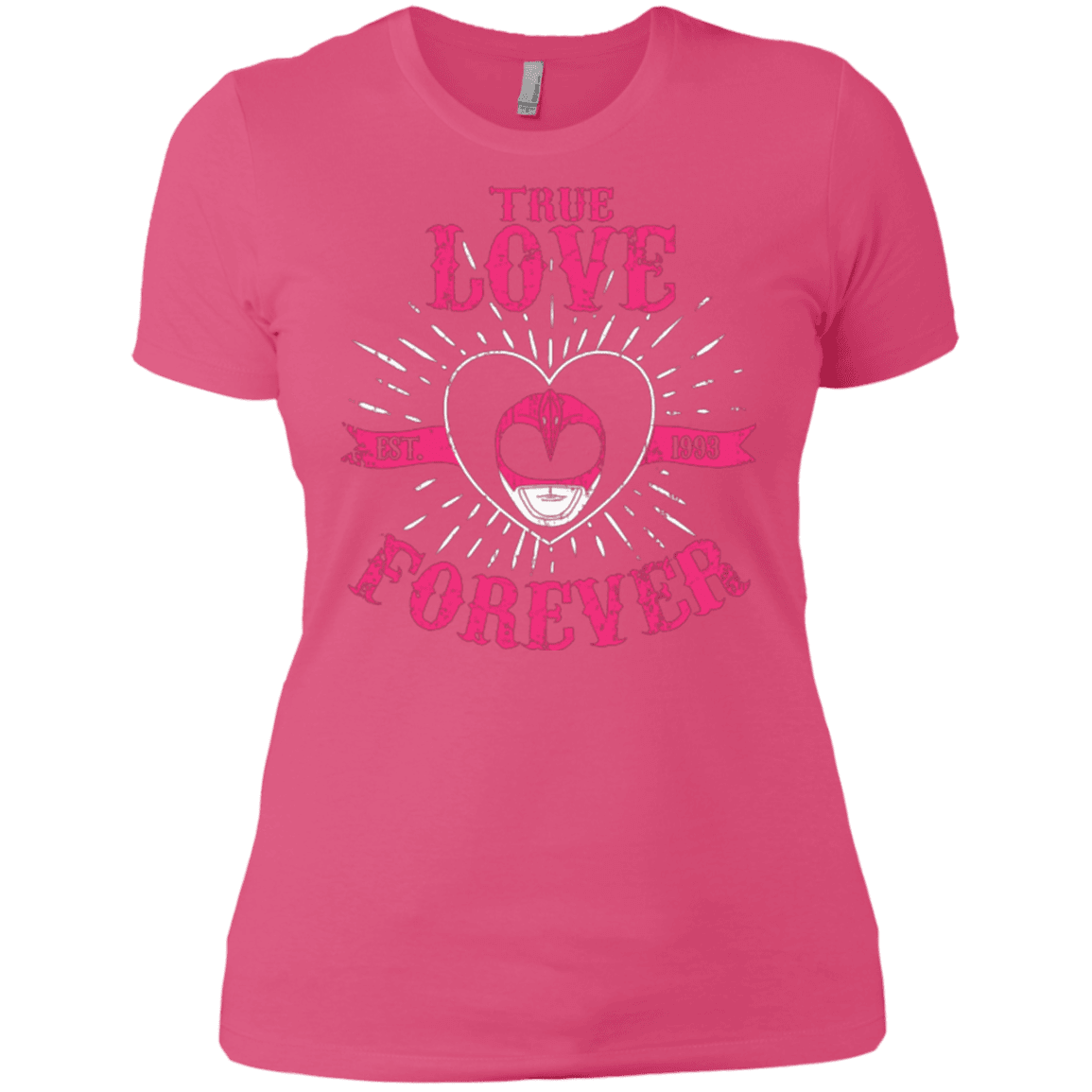 T-Shirts Hot Pink / X-Small True Love Forever Pink Women's Premium T-Shirt