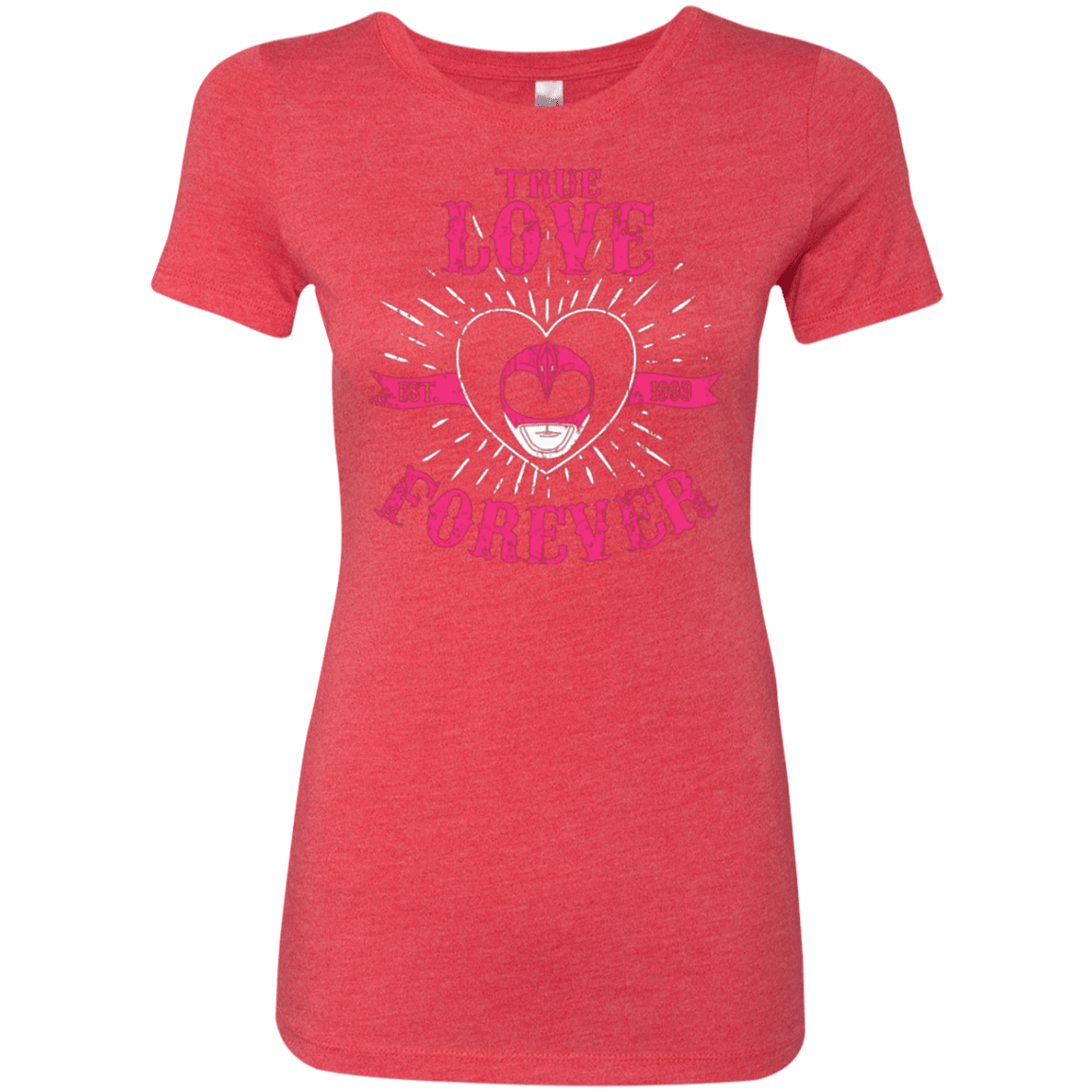 T-Shirts Vintage Red / Small True Love Forever Pink Women's Triblend T-Shirt