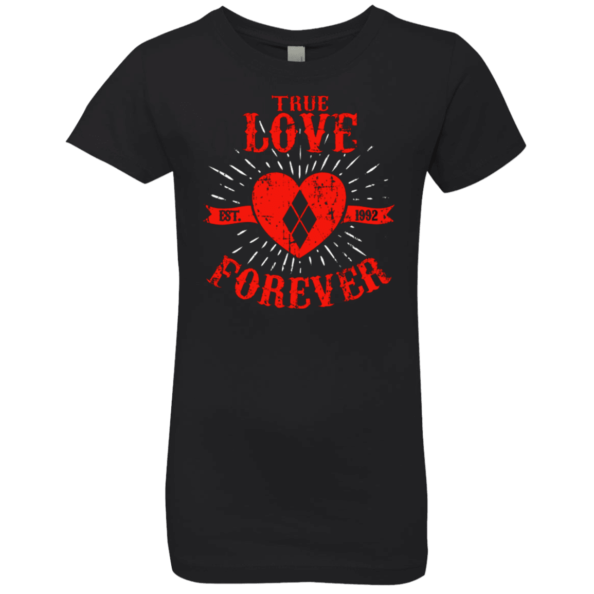 T-Shirts Black / YXS True Love Forever Quinn Girls Premium T-Shirt