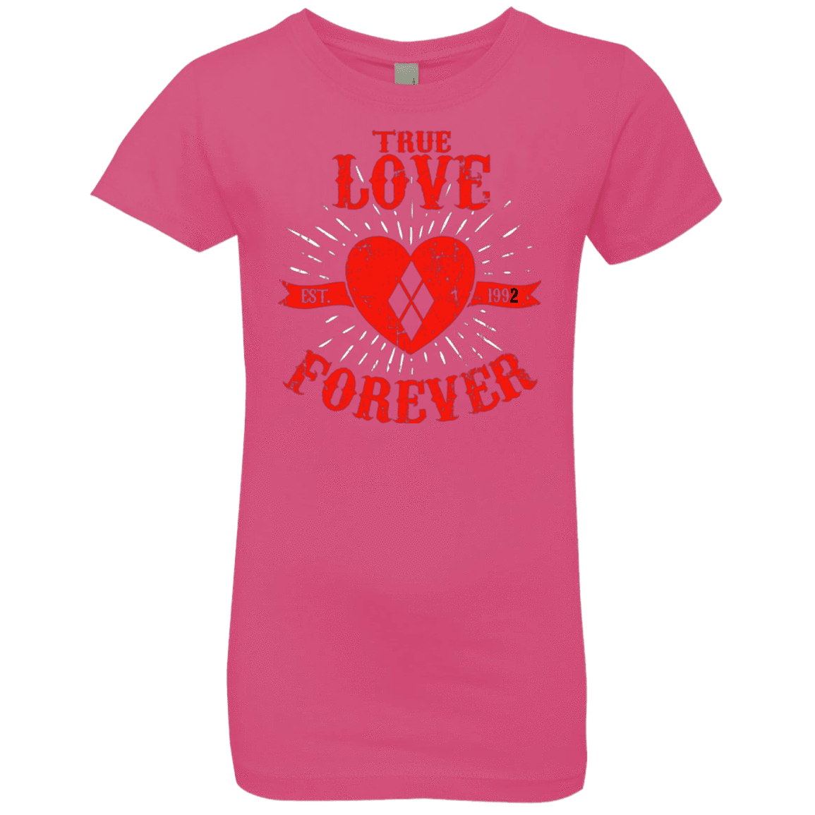 T-Shirts Hot Pink / YXS True Love Forever Quinn Girls Premium T-Shirt