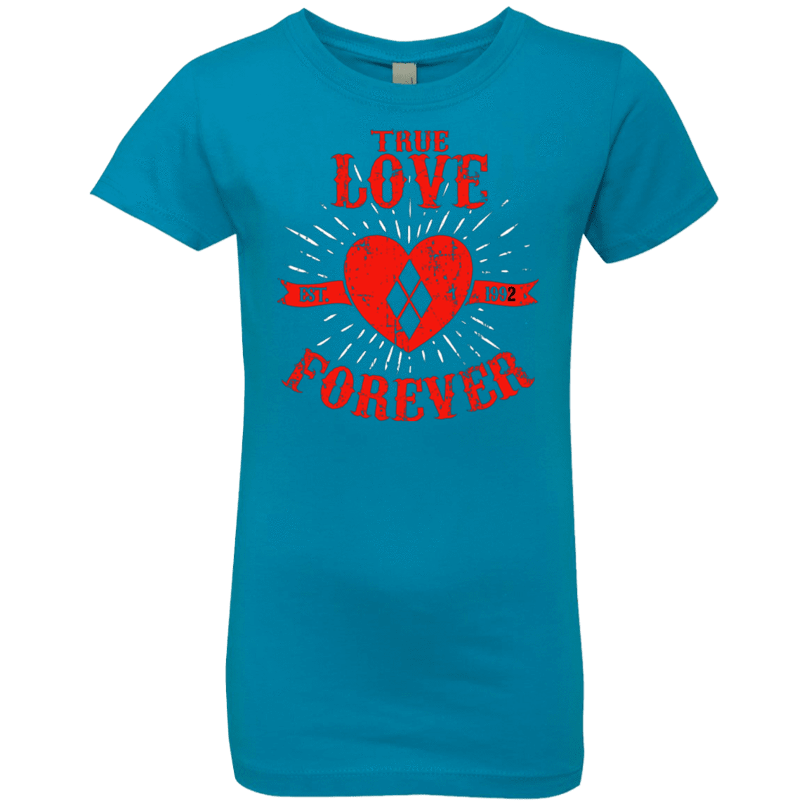 T-Shirts Turquoise / YXS True Love Forever Quinn Girls Premium T-Shirt