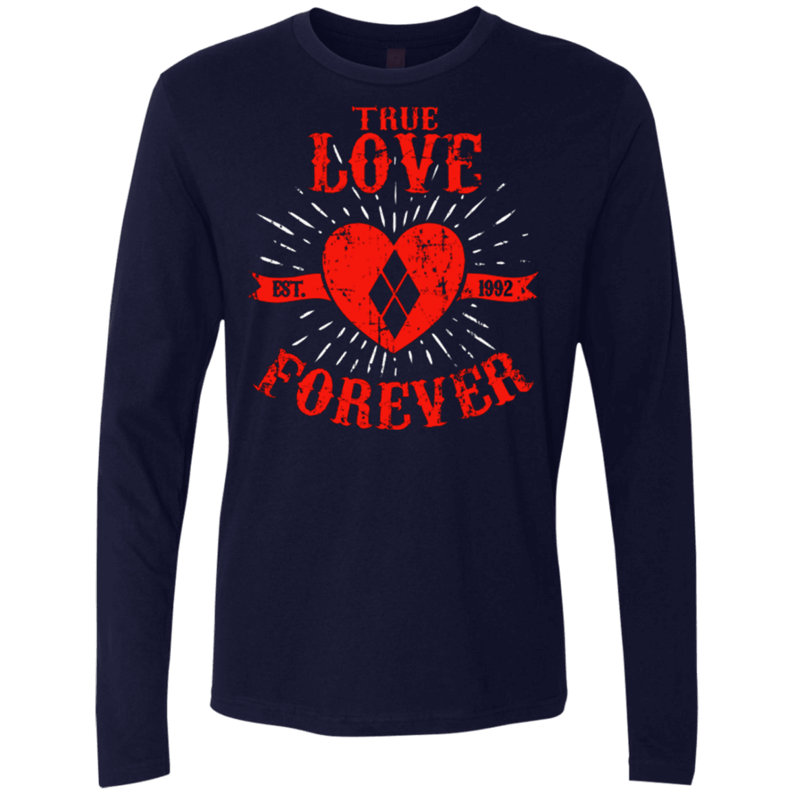 T-Shirts Midnight Navy / Small True Love Forever Quinn Men's Premium Long Sleeve