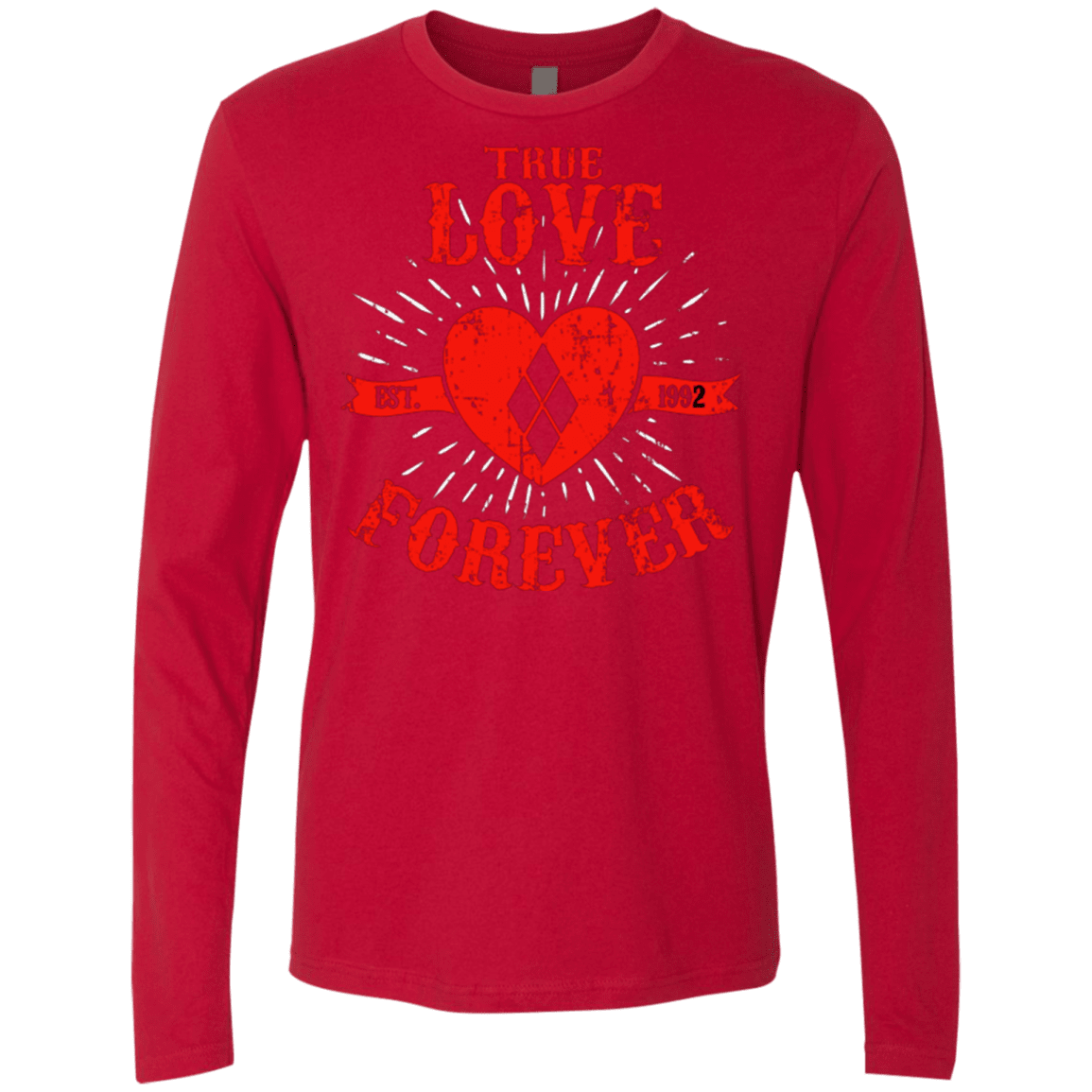 T-Shirts Red / Small True Love Forever Quinn Men's Premium Long Sleeve