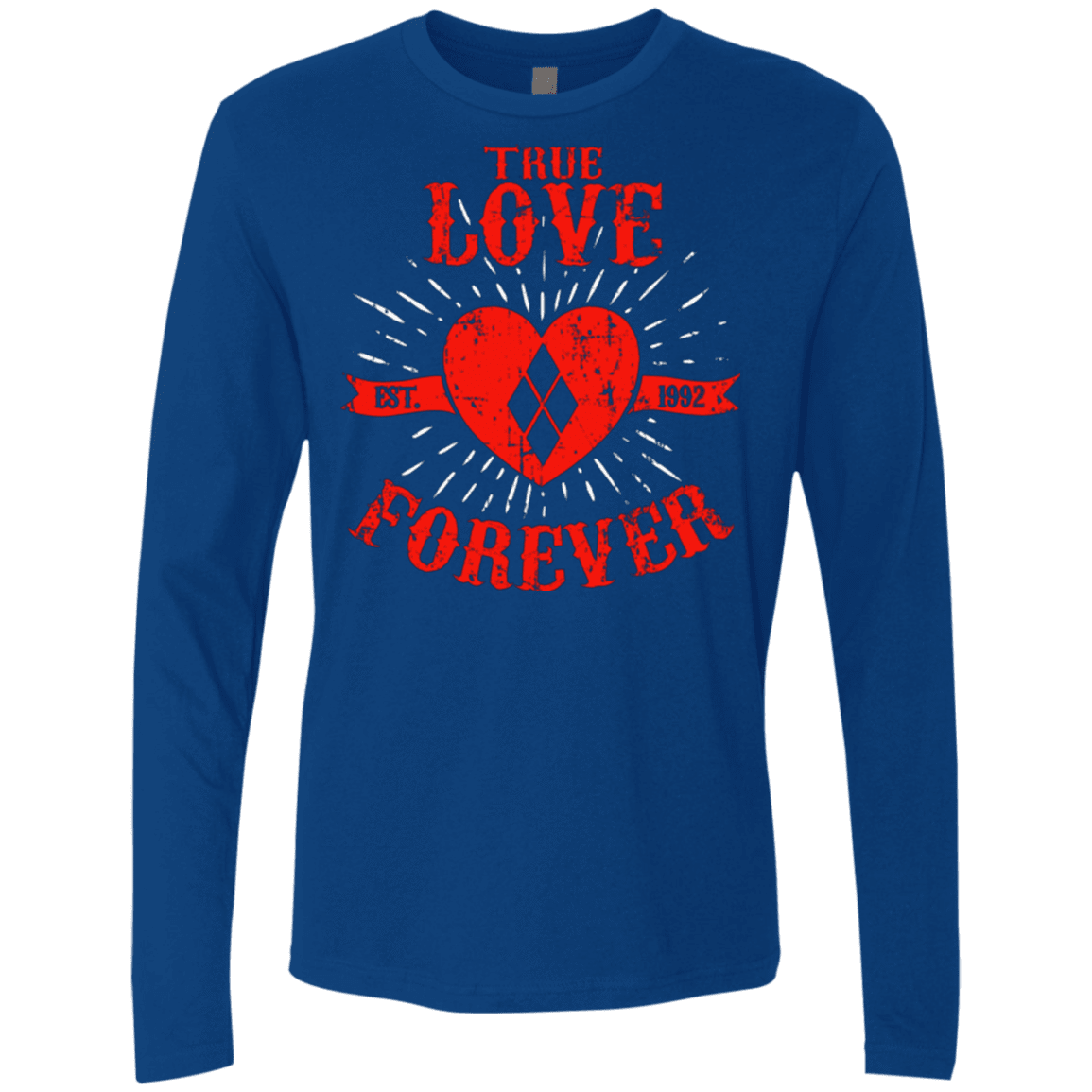 T-Shirts Royal / Small True Love Forever Quinn Men's Premium Long Sleeve