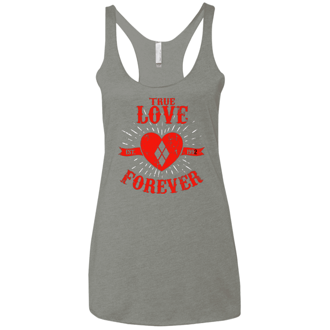 T-Shirts Venetian Grey / X-Small True Love Forever Quinn Women's Triblend Racerback Tank