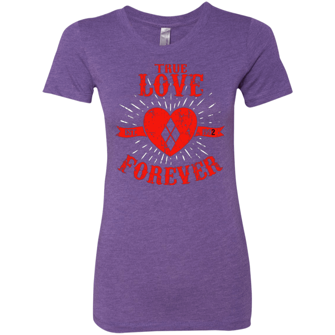 T-Shirts Purple Rush / Small True Love Forever Quinn Women's Triblend T-Shirt