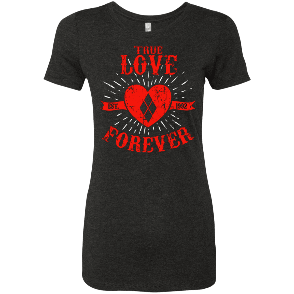 T-Shirts Vintage Black / Small True Love Forever Quinn Women's Triblend T-Shirt