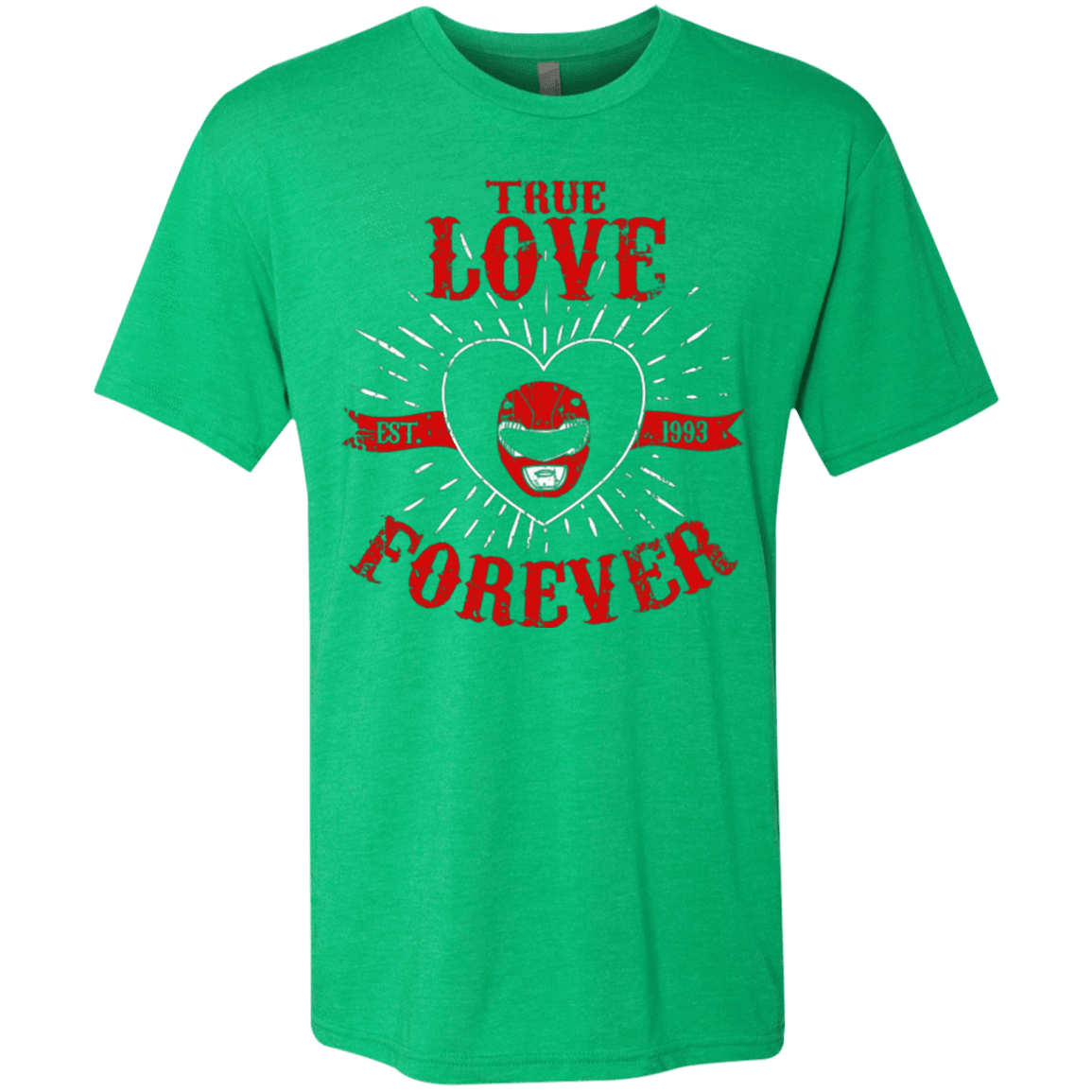 T-Shirts Envy / Small True Love Forever Red Men's Triblend T-Shirt