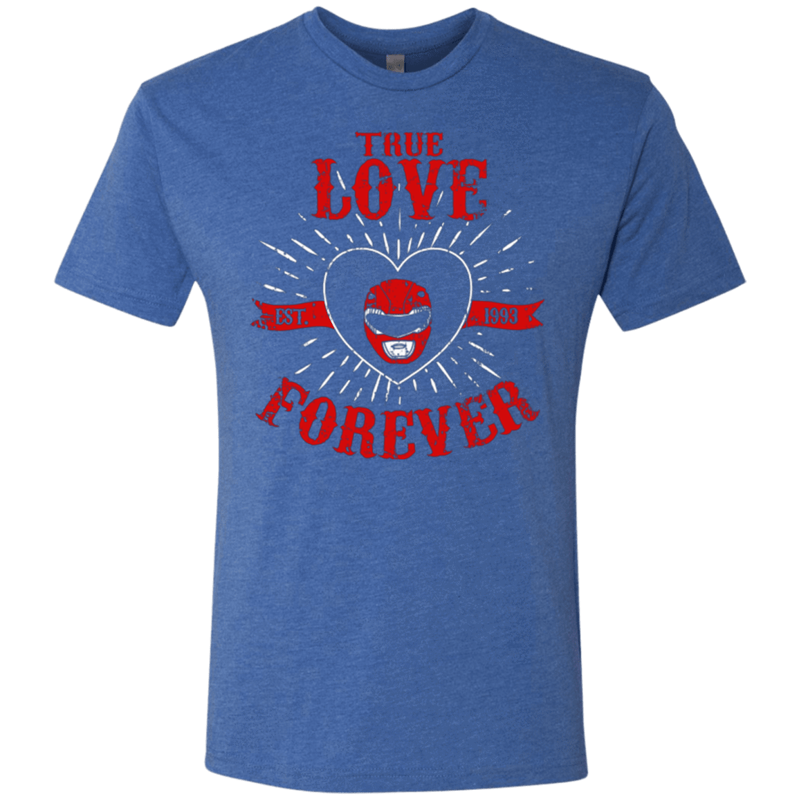T-Shirts Vintage Royal / Small True Love Forever Red Men's Triblend T-Shirt