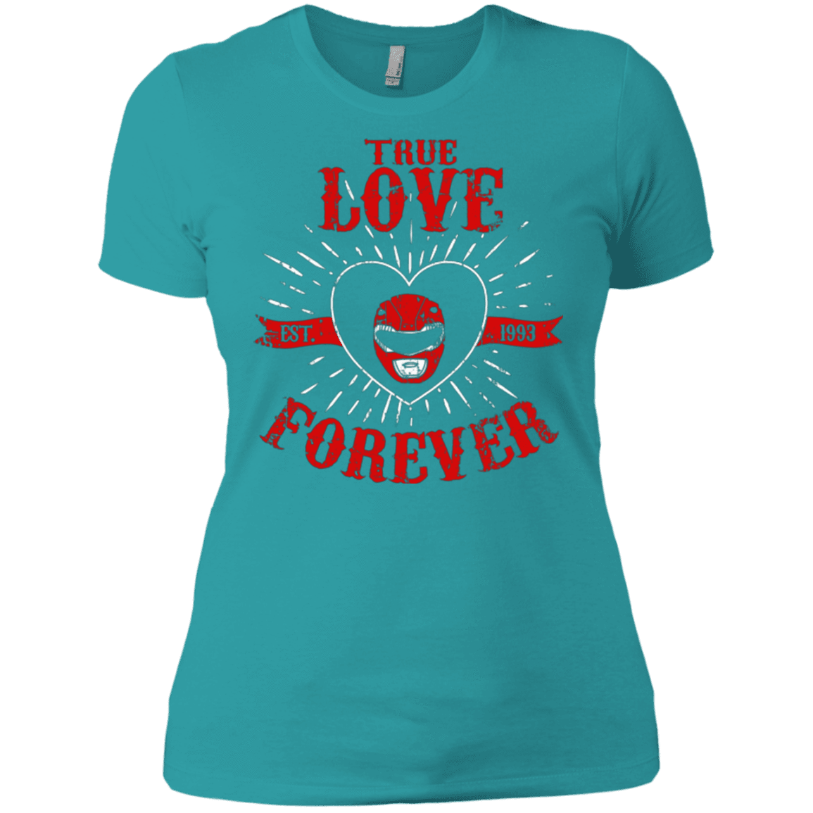 T-Shirts Tahiti Blue / X-Small True Love Forever Red Women's Premium T-Shirt