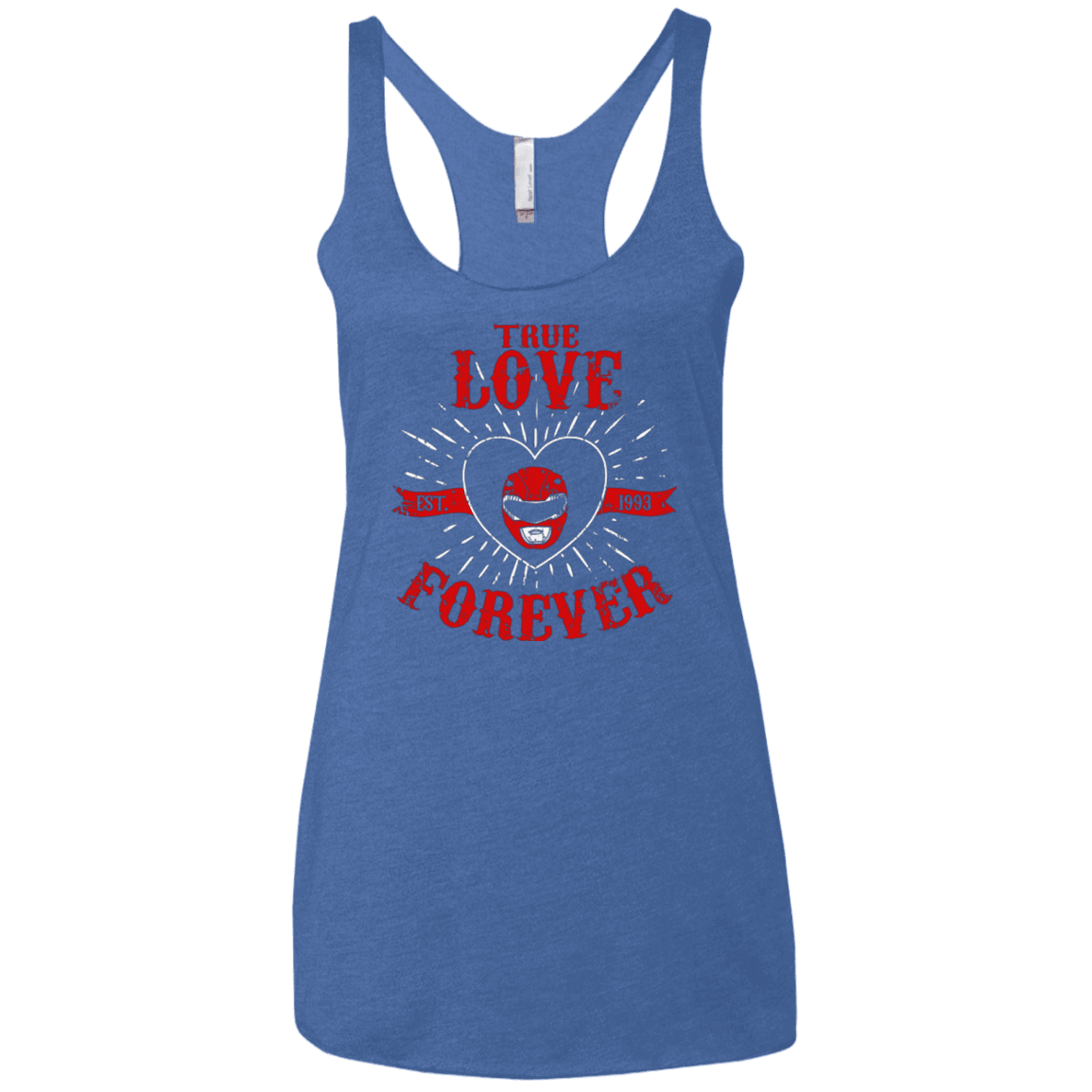 T-Shirts Vintage Royal / X-Small True Love Forever Red Women's Triblend Racerback Tank