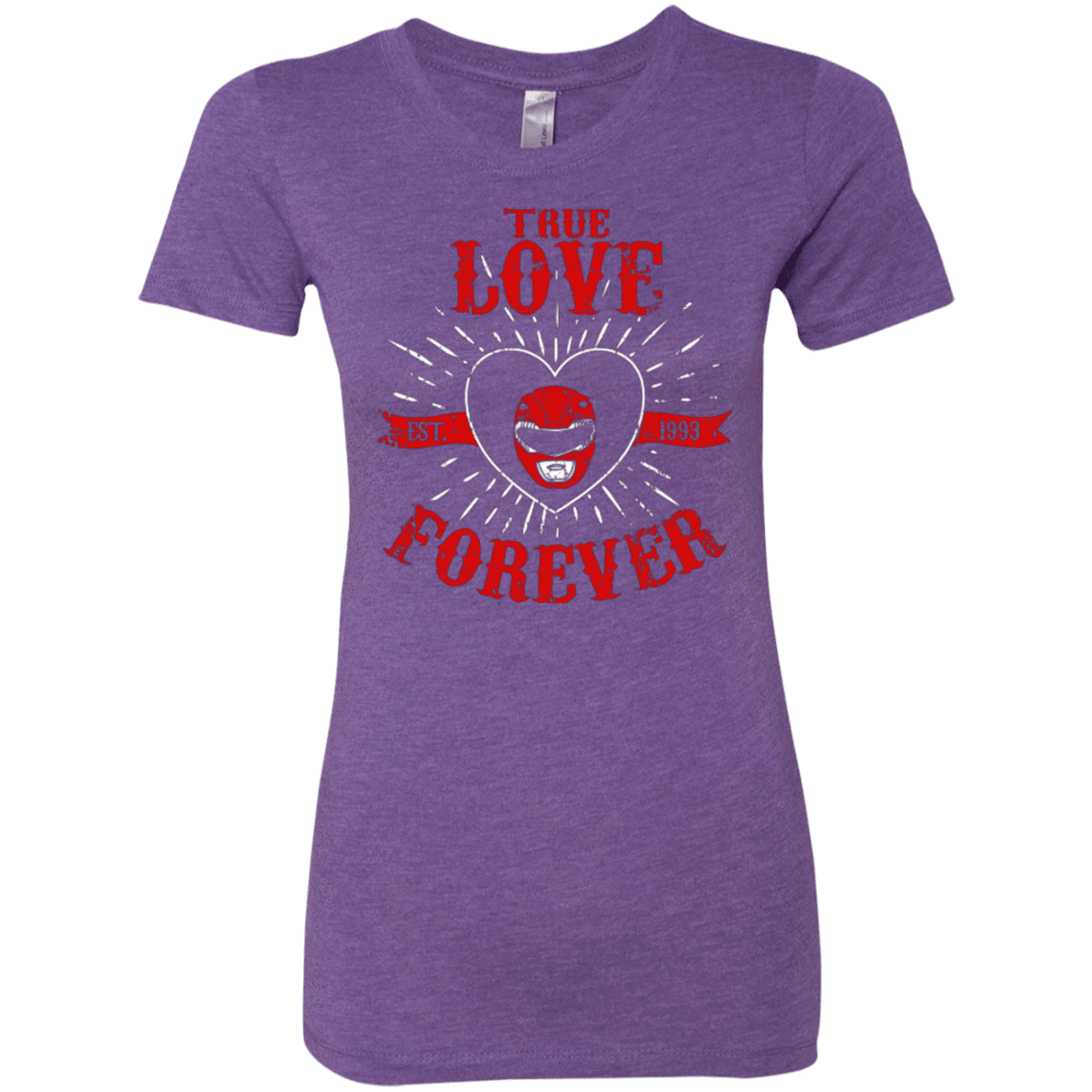 T-Shirts Purple Rush / Small True Love Forever Red Women's Triblend T-Shirt