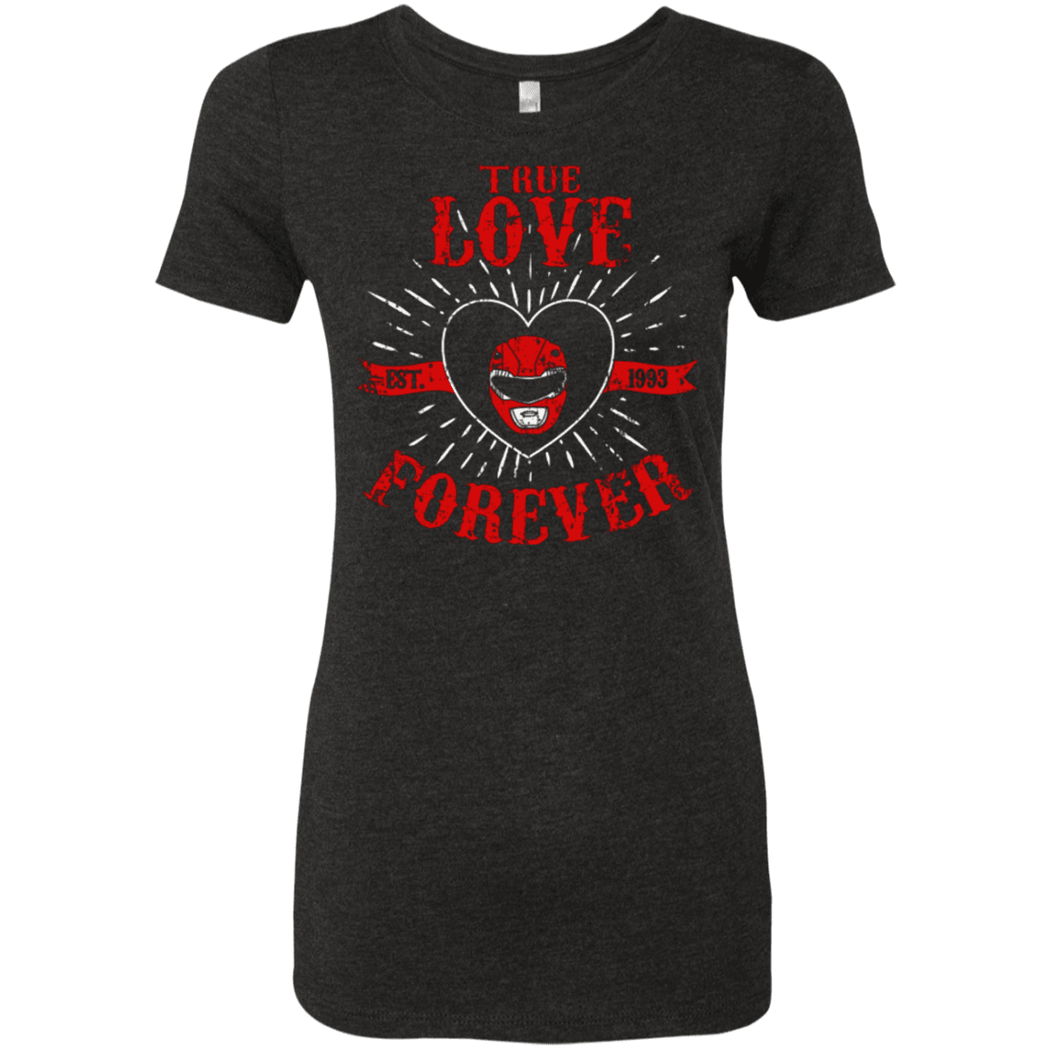 T-Shirts Vintage Black / Small True Love Forever Red Women's Triblend T-Shirt