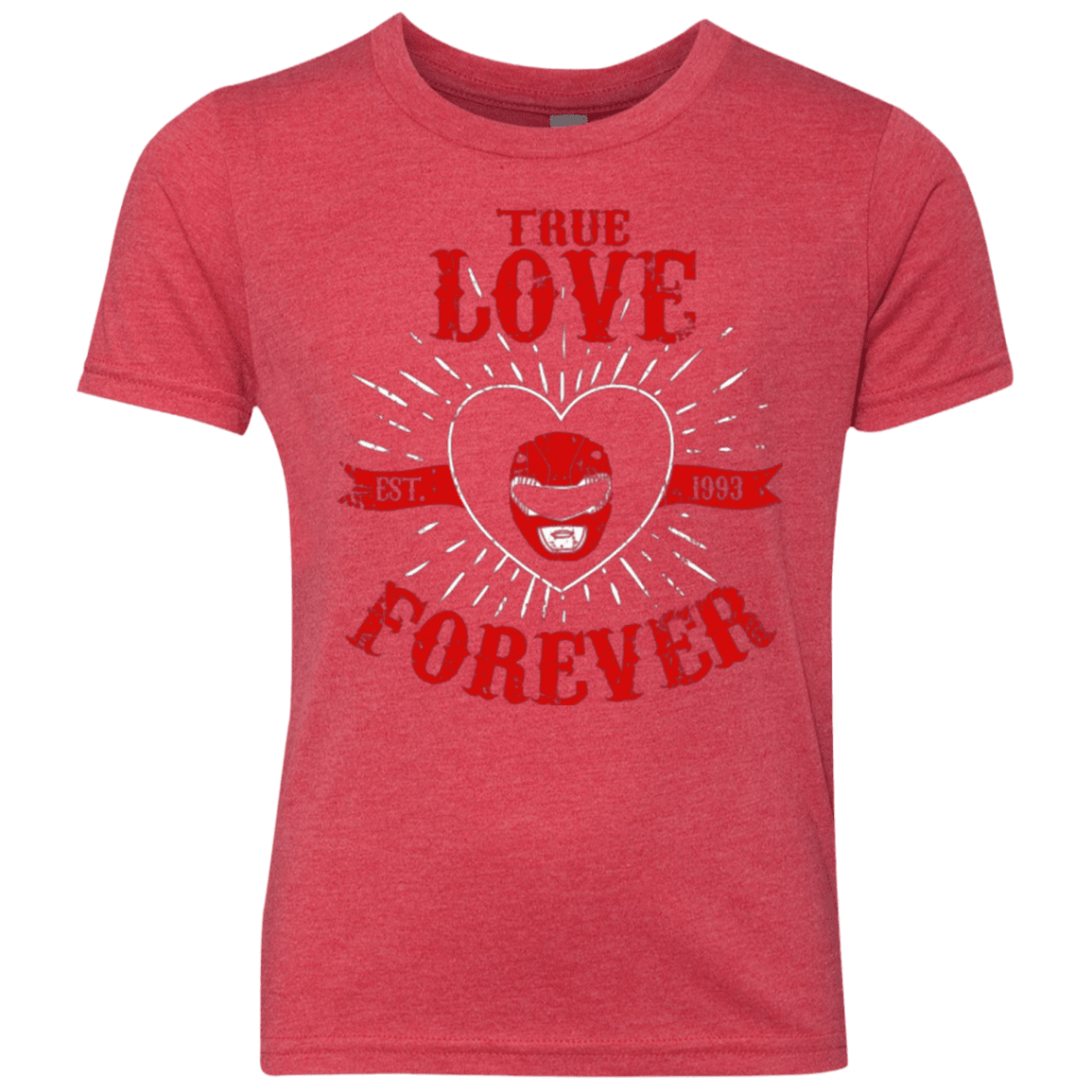 T-Shirts Vintage Red / YXS True Love Forever Red Youth Triblend T-Shirt