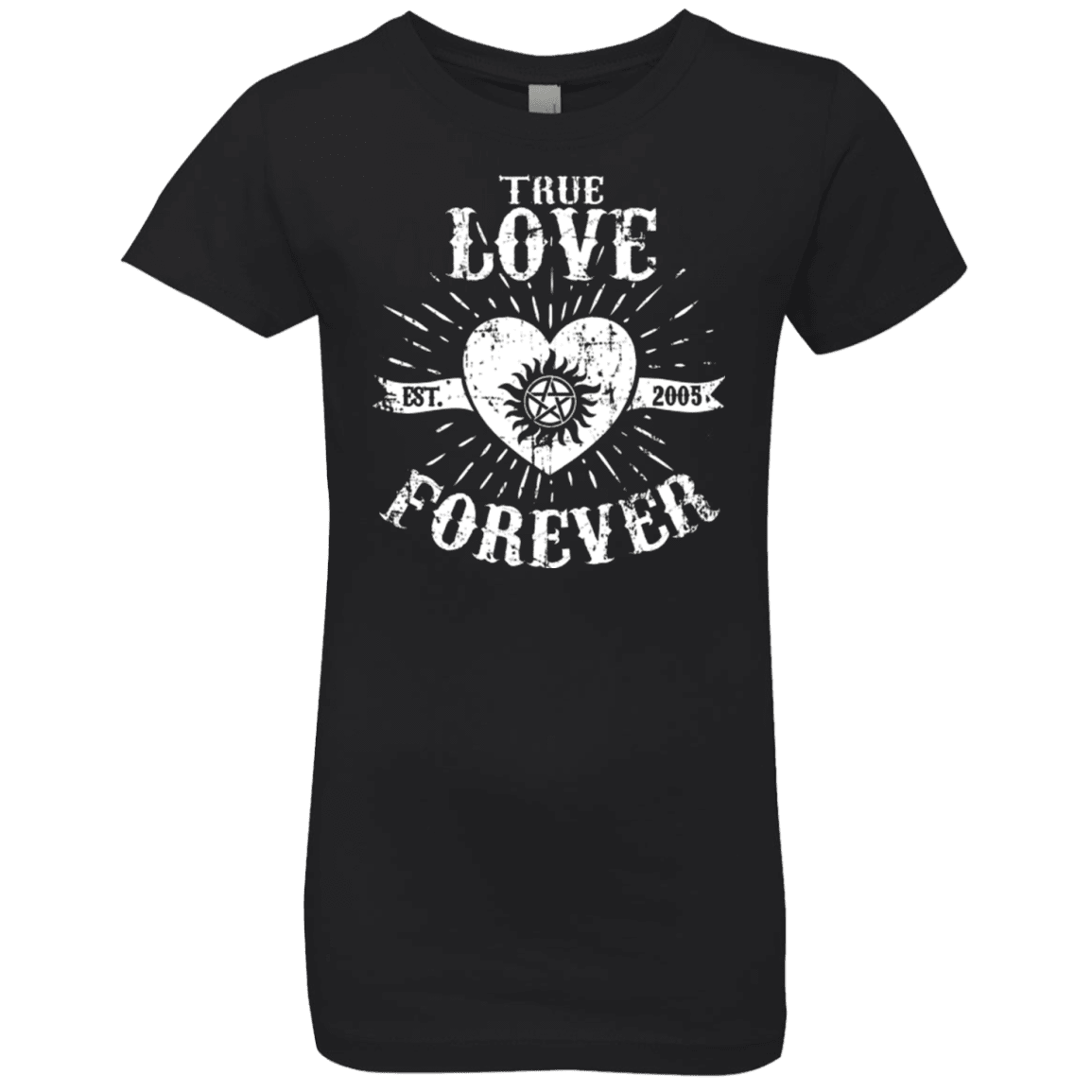 T-Shirts Black / YXS True Love Forever Supernatural Girls Premium T-Shirt