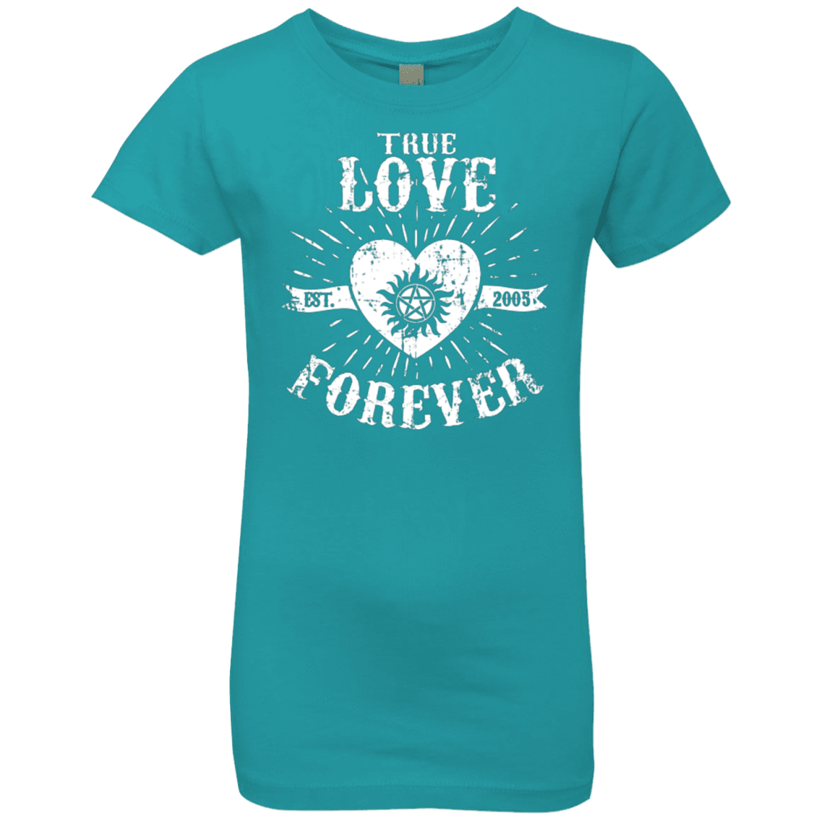 T-Shirts Tahiti Blue / YXS True Love Forever Supernatural Girls Premium T-Shirt