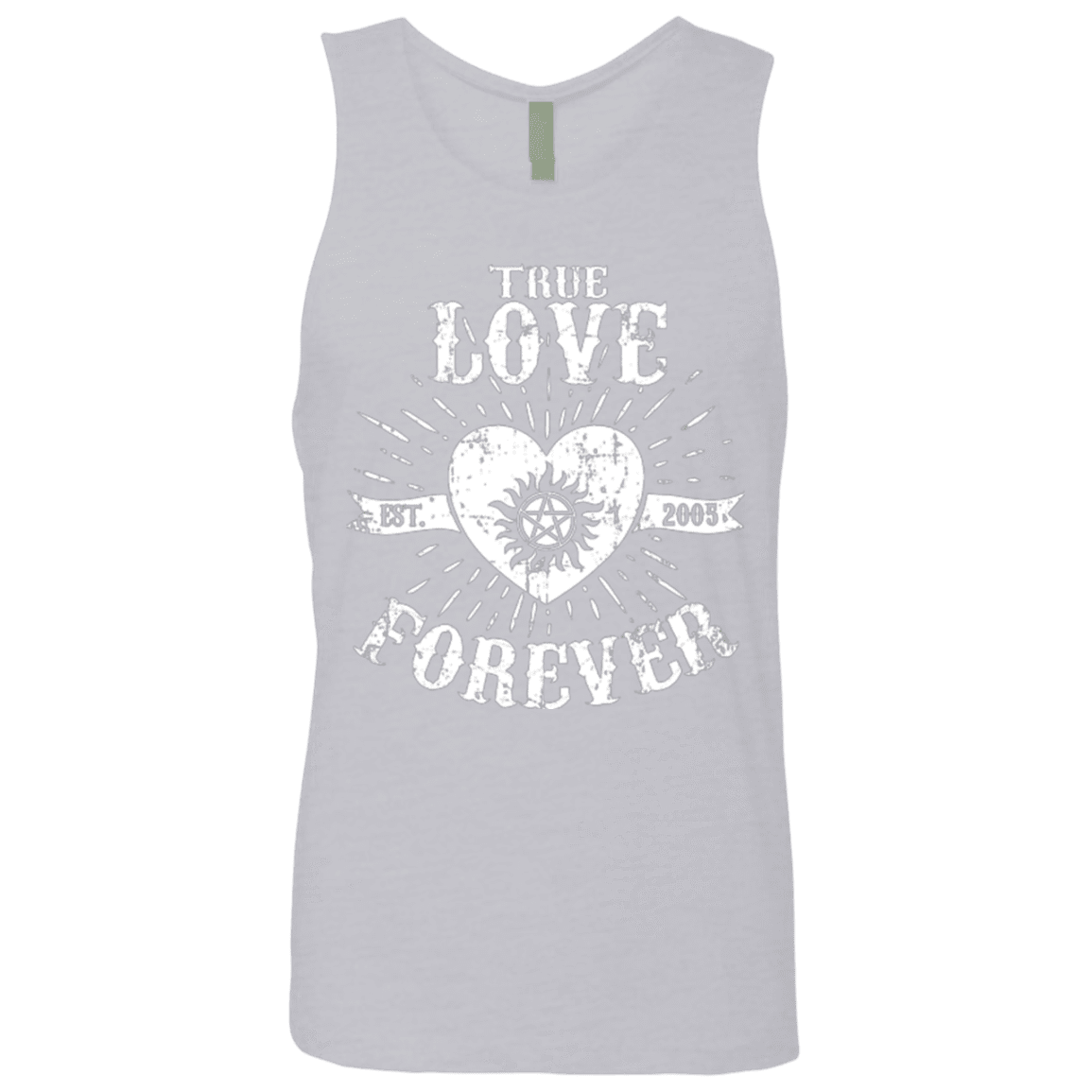 T-Shirts Heather Grey / Small True Love Forever Supernatural Men's Premium Tank Top