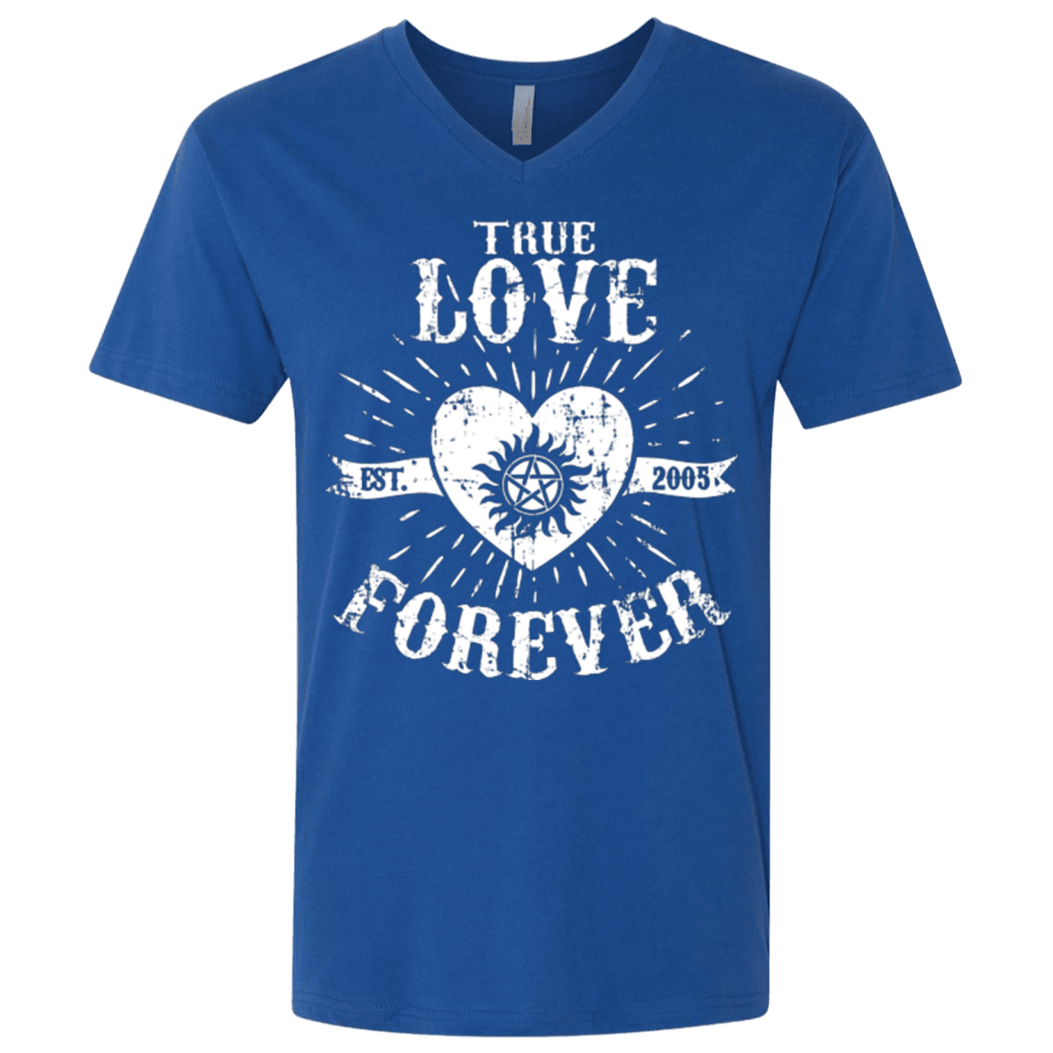 T-Shirts Royal / X-Small True Love Forever Supernatural Men's Premium V-Neck