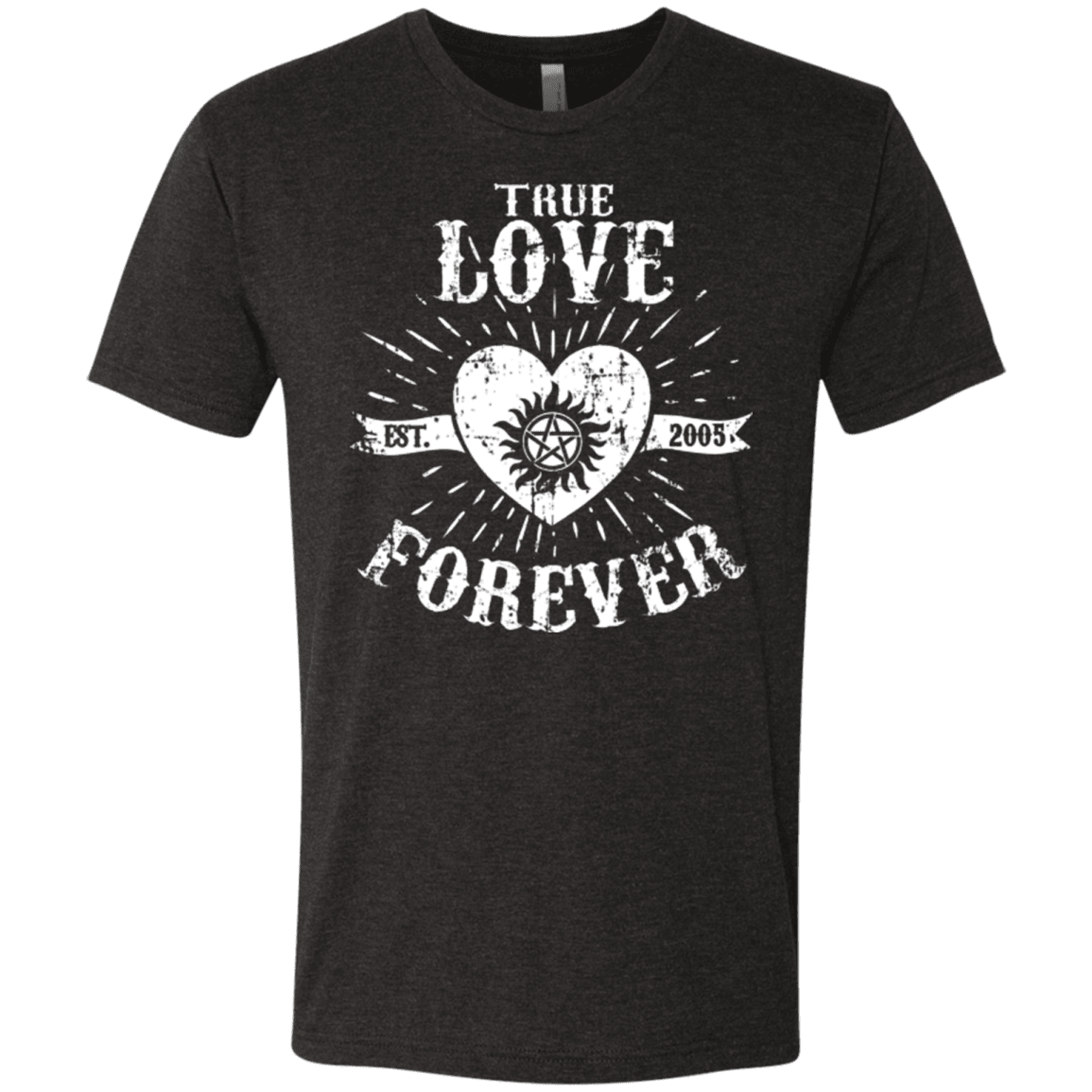 T-Shirts Vintage Black / Small True Love Forever Supernatural Men's Triblend T-Shirt