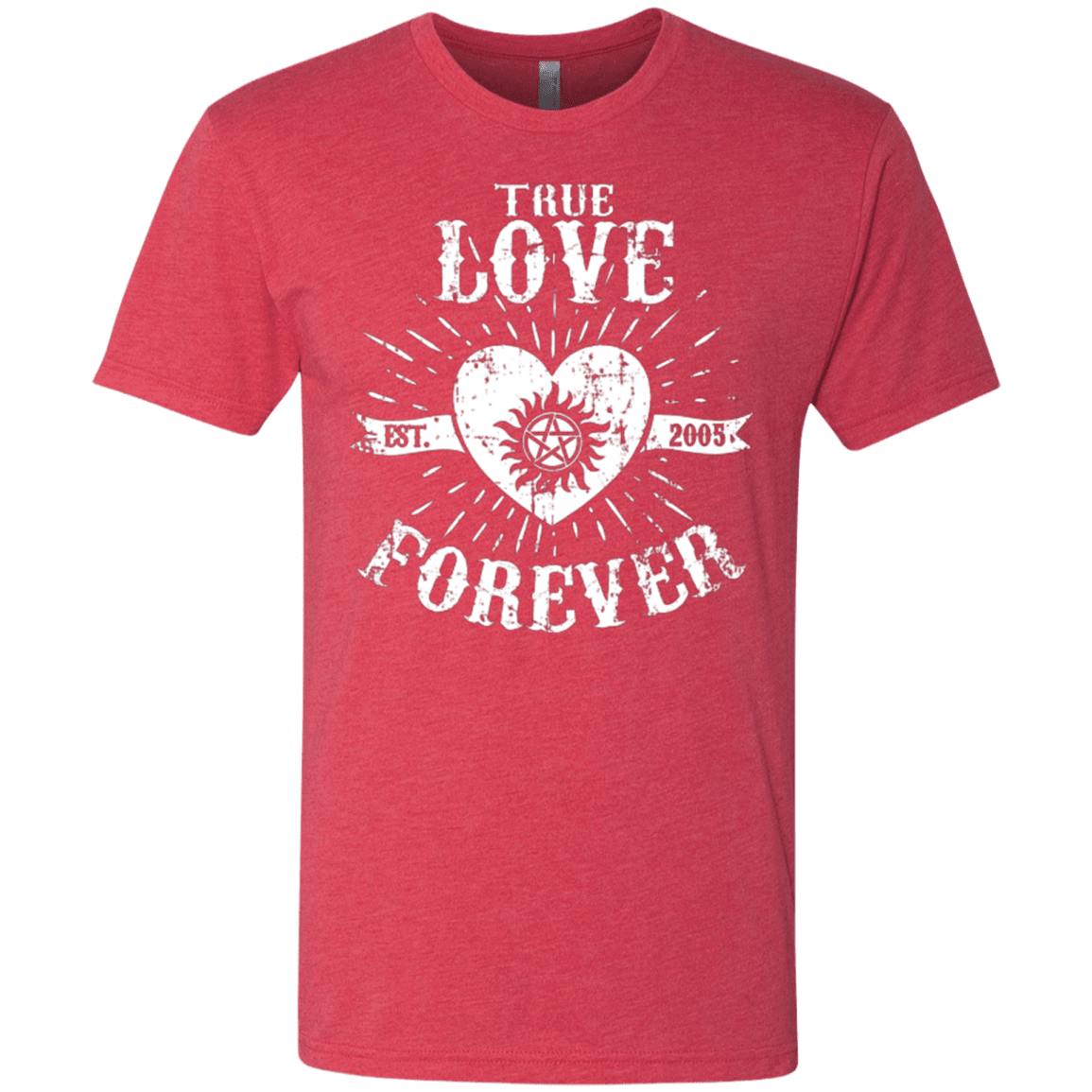 T-Shirts Vintage Red / Small True Love Forever Supernatural Men's Triblend T-Shirt