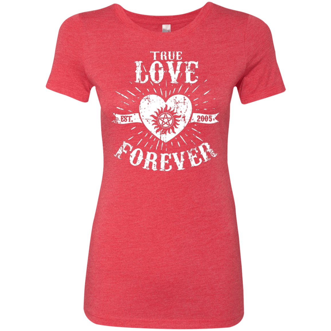T-Shirts Vintage Red / Small True Love Forever Supernatural Women's Triblend T-Shirt