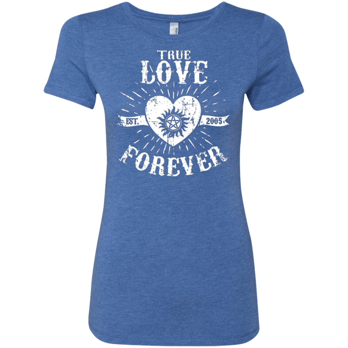 T-Shirts Vintage Royal / Small True Love Forever Supernatural Women's Triblend T-Shirt