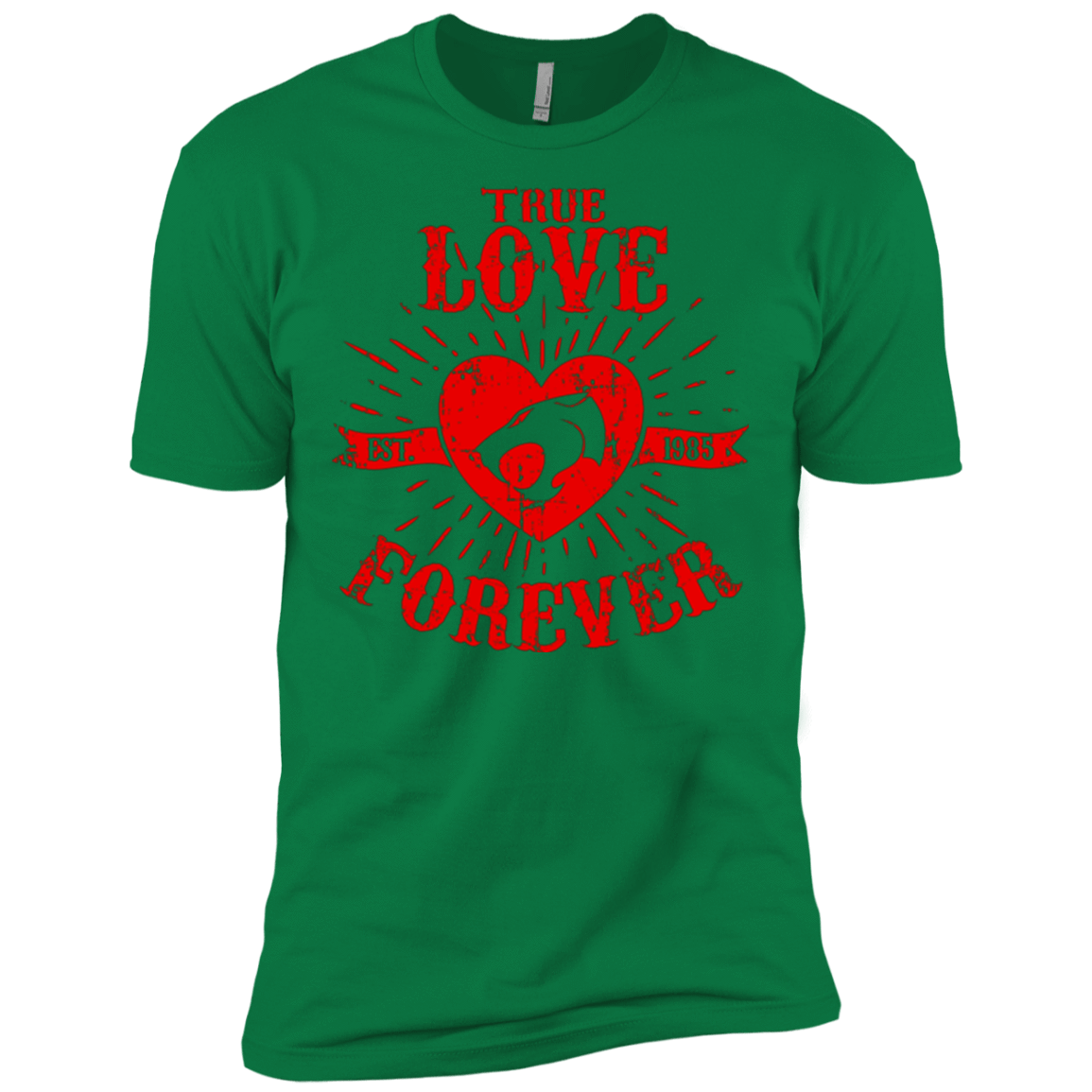 T-Shirts Kelly Green / X-Small True Love Forever Thunder Men's Premium T-Shirt