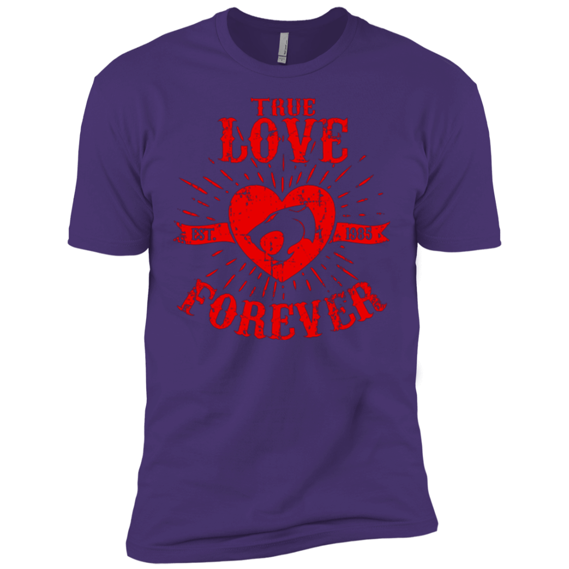 T-Shirts Purple / X-Small True Love Forever Thunder Men's Premium T-Shirt