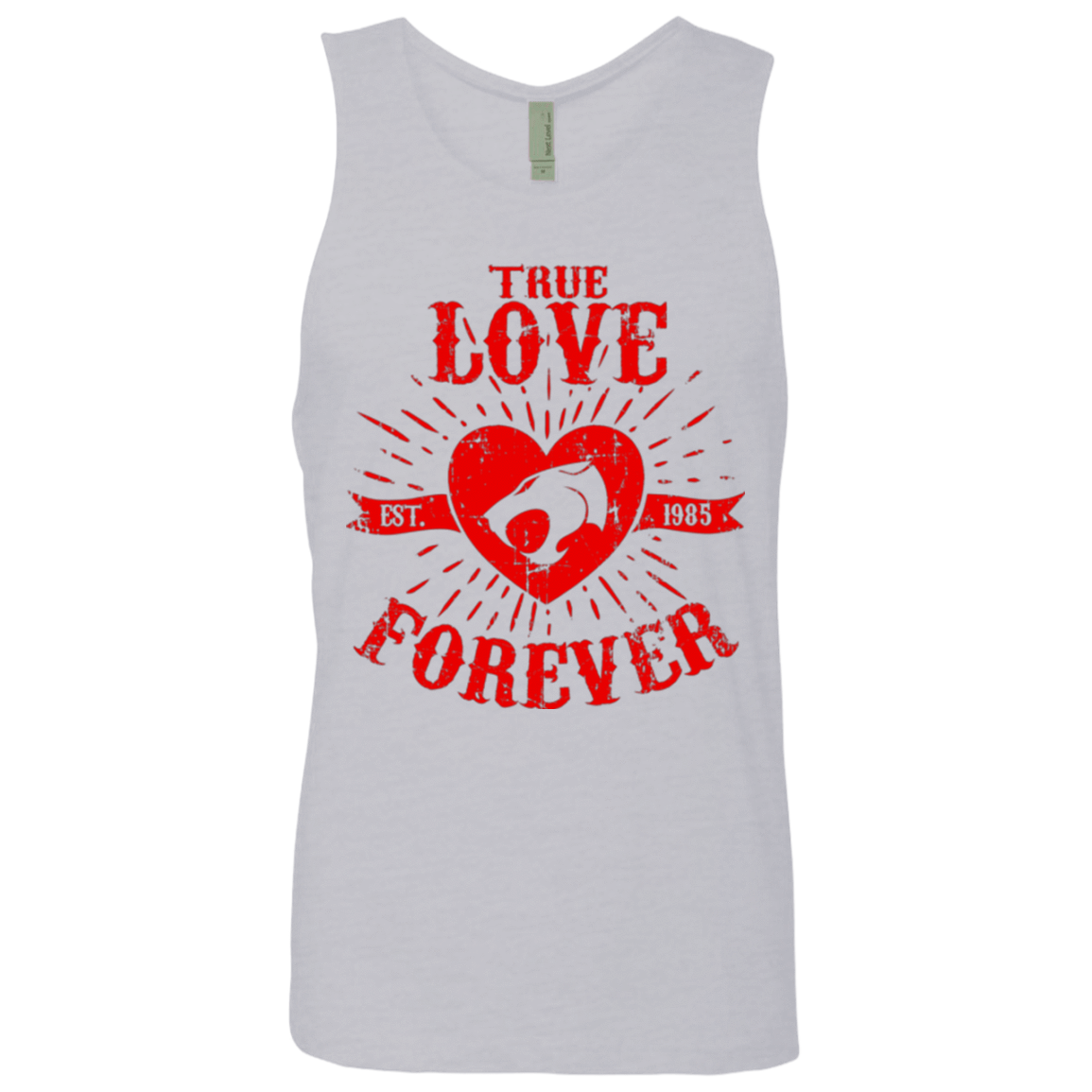 T-Shirts Heather Grey / Small True Love Forever Thunder Men's Premium Tank Top