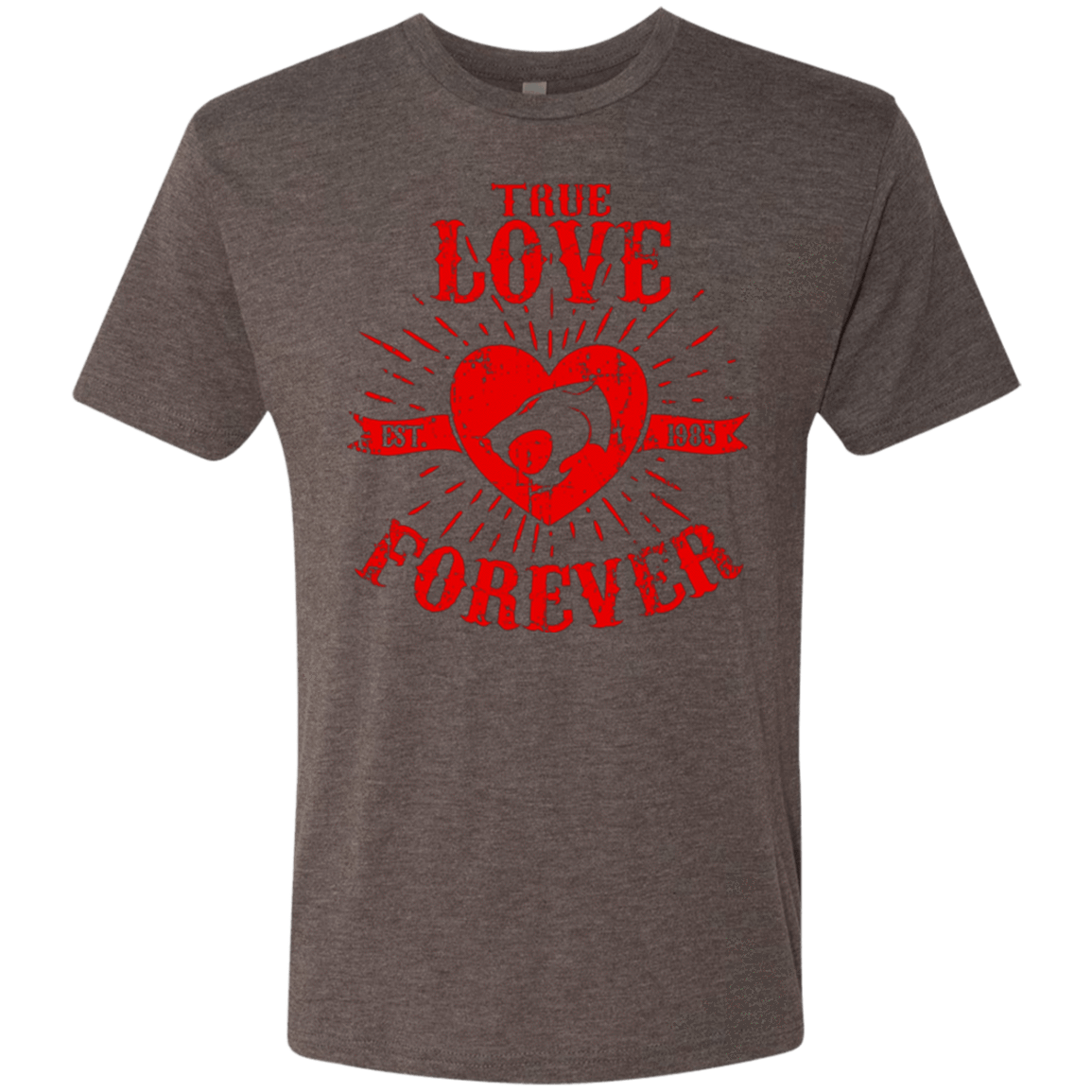 T-Shirts Macchiato / Small True Love Forever Thunder Men's Triblend T-Shirt