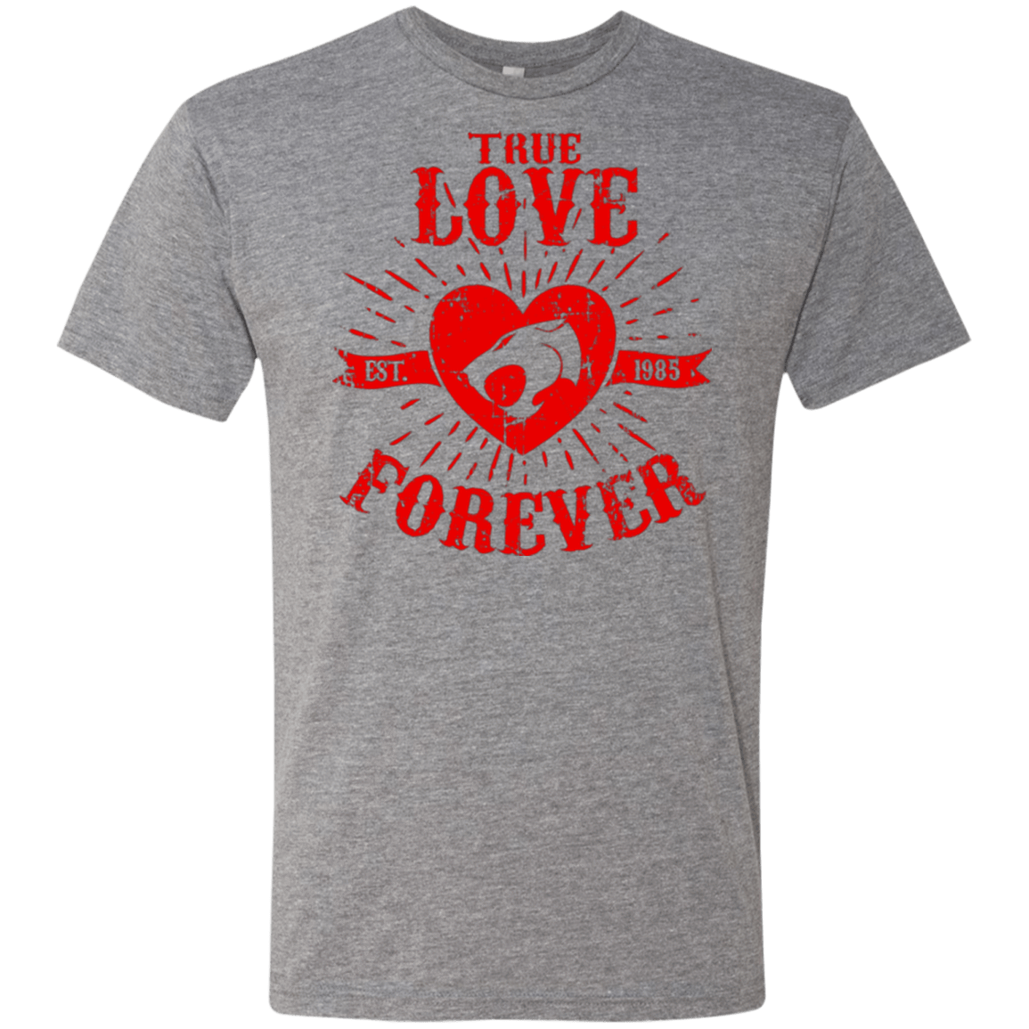 T-Shirts Premium Heather / Small True Love Forever Thunder Men's Triblend T-Shirt