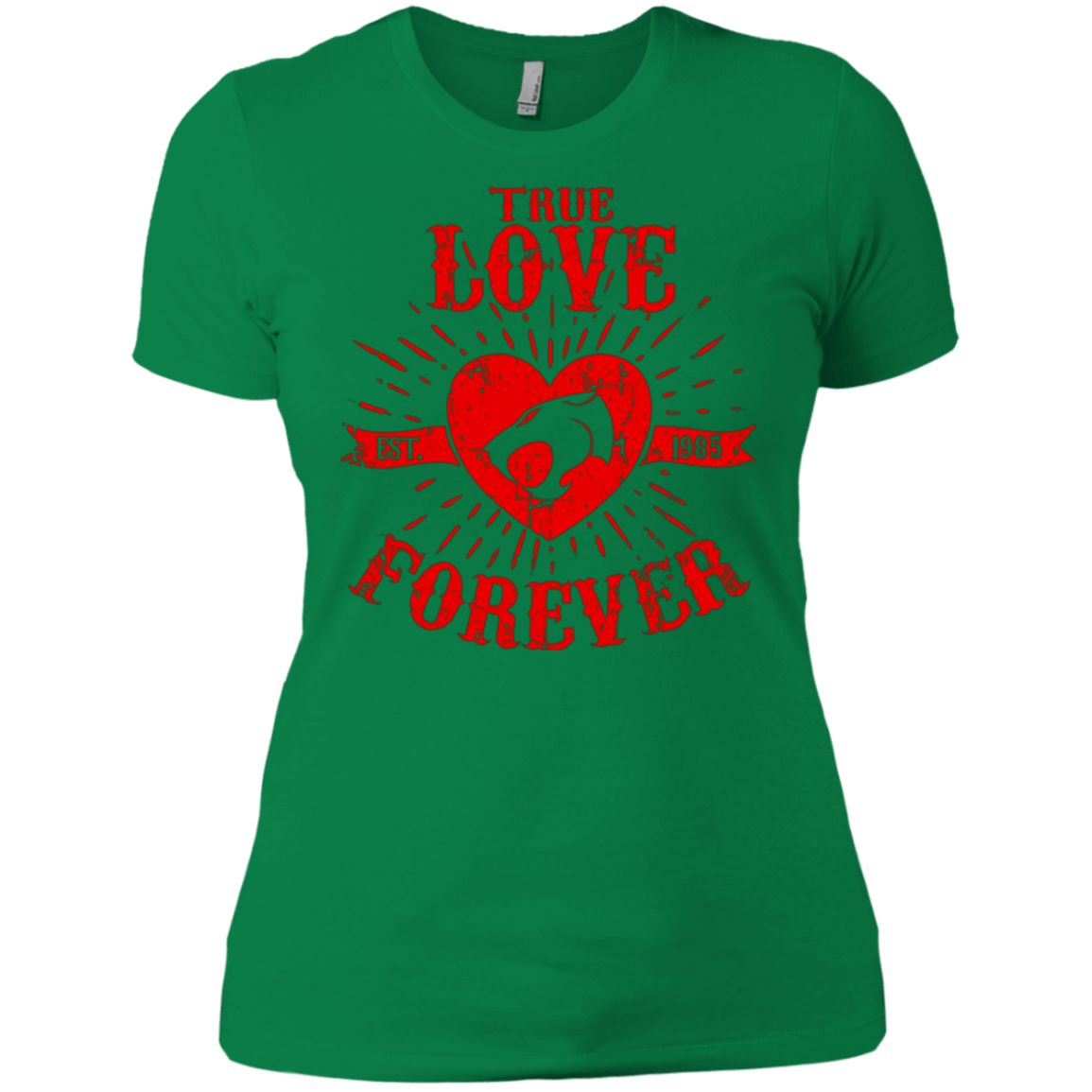 T-Shirts Kelly Green / X-Small True Love Forever Thunder Women's Premium T-Shirt