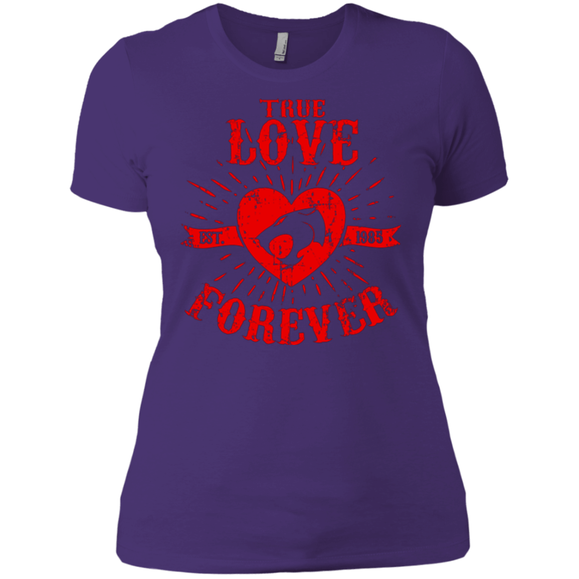 T-Shirts Purple / X-Small True Love Forever Thunder Women's Premium T-Shirt