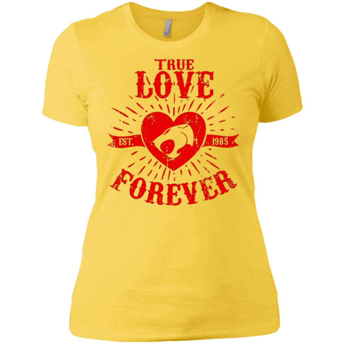 T-Shirts Vibrant Yellow / X-Small True Love Forever Thunder Women's Premium T-Shirt
