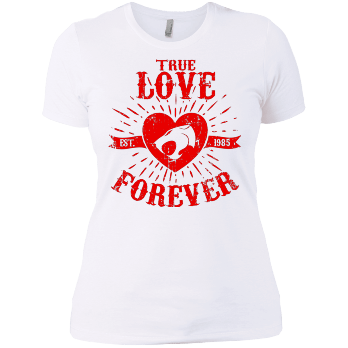 T-Shirts White / X-Small True Love Forever Thunder Women's Premium T-Shirt