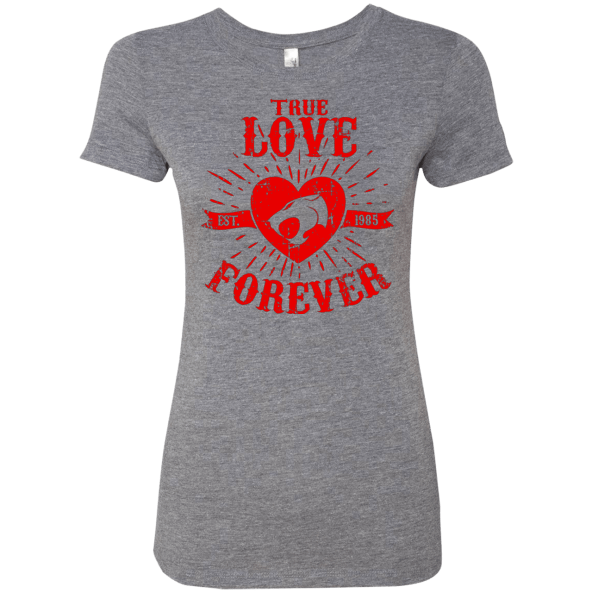 T-Shirts Premium Heather / Small True Love Forever Thunder Women's Triblend T-Shirt
