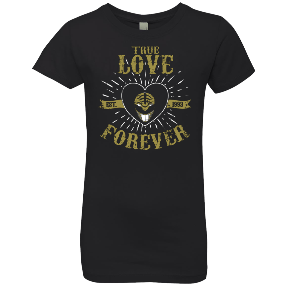 T-Shirts Black / YXS True Love Forever White Girls Premium T-Shirt