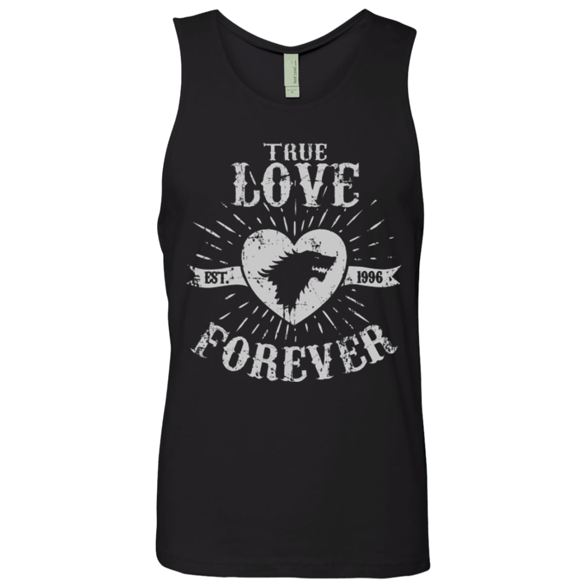 T-Shirts Black / Small True Love Forever Wolf Men's Premium Tank Top