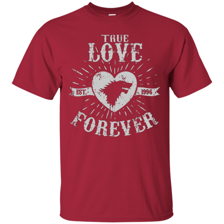 T-Shirts Cardinal / Small True Love Forever Wolf T-Shirt