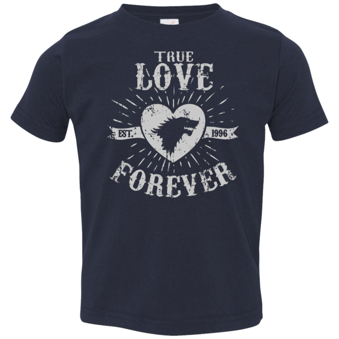 T-Shirts Navy / 2T True Love Forever Wolf Toddler Premium T-Shirt